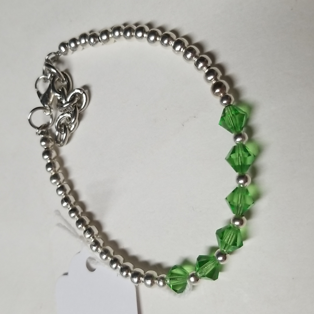 August birthstone bracelet